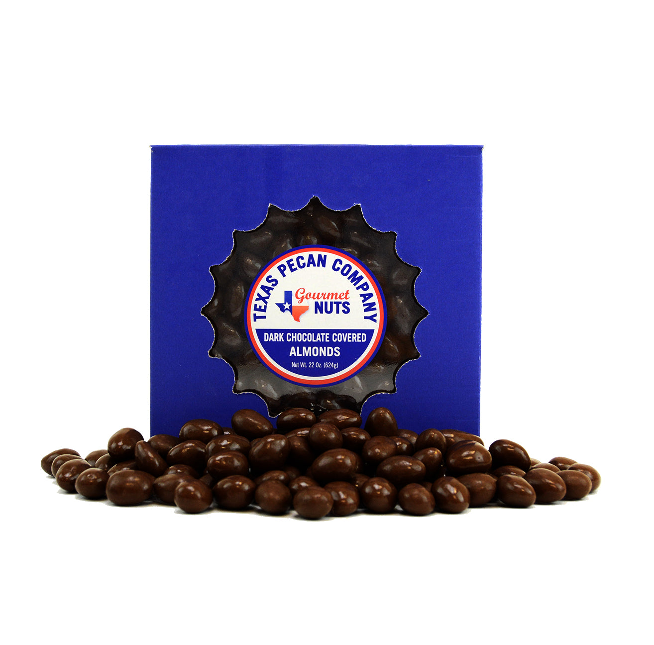 Dark Chocolate Almonds - 1lb